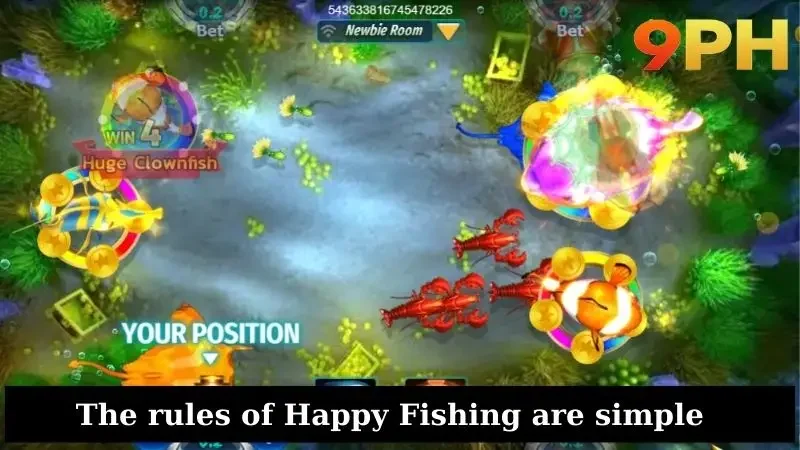 The rules of Happy Fishing are simple